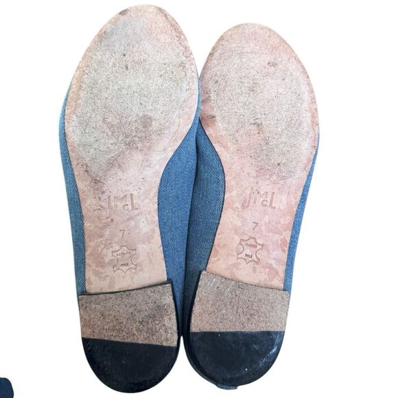 J.McLaughlin Jax embroidered denim flats Monkey with umbrella 7 Chinese new year - Picture 5 of 5